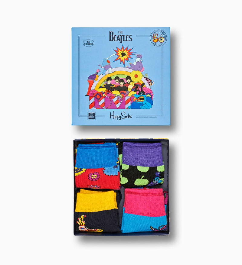 Happy Socks - Kids Beatles Sock Box Set 4-pack, 0M - 12M