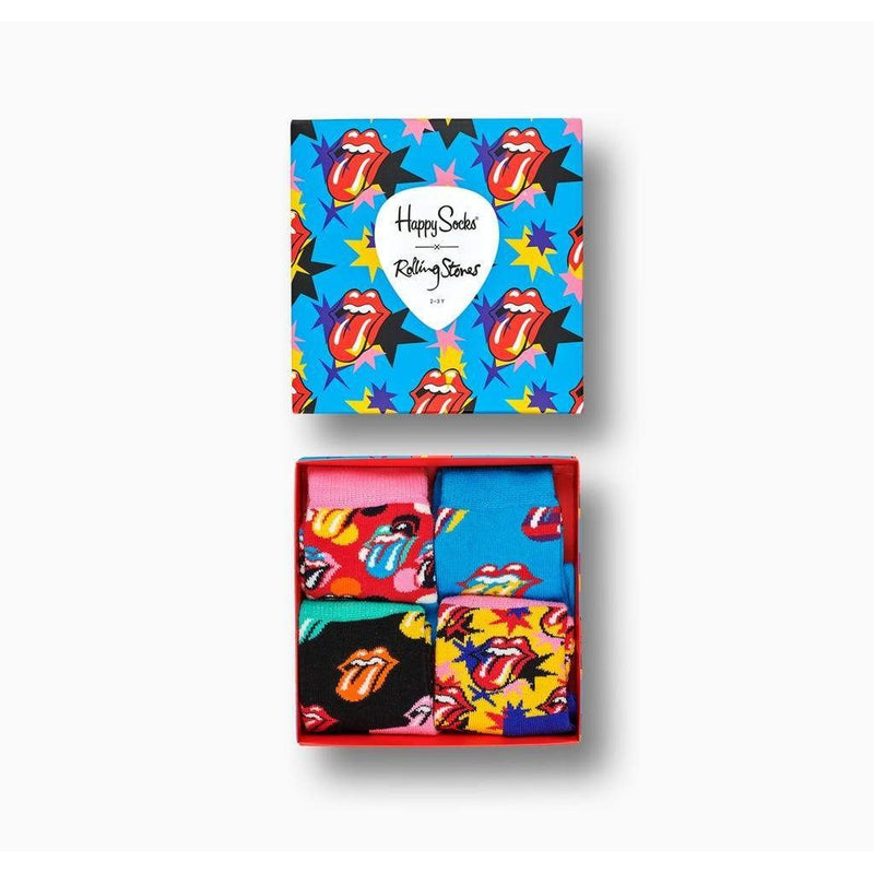 Happy Socks - Kids Rolling Stones Sock Box Set 4-pack, 2Y - 3Y