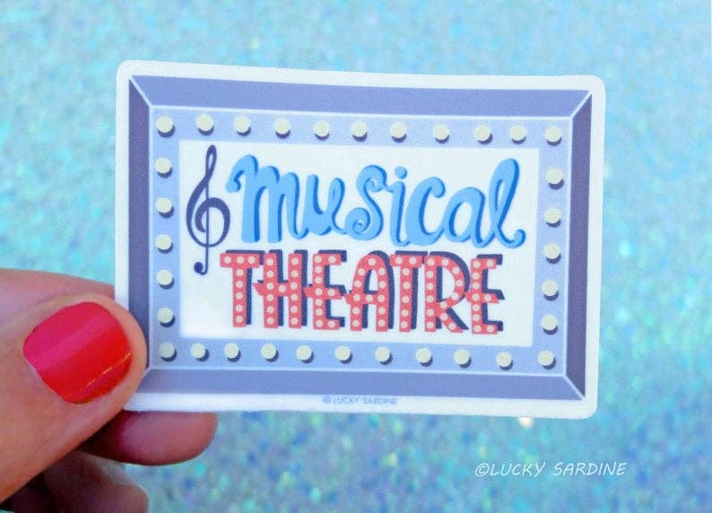 Musical Theatre Acting Singing Vinyl Sticker