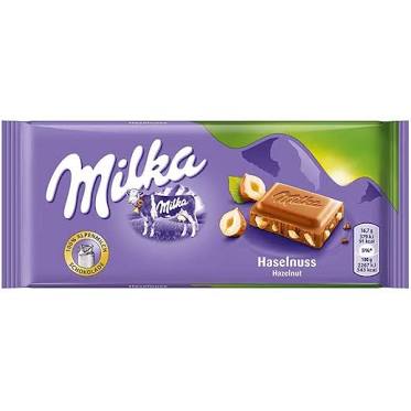 Milka Hazelnut (Noisette) Chocolate Bar 3.5oz