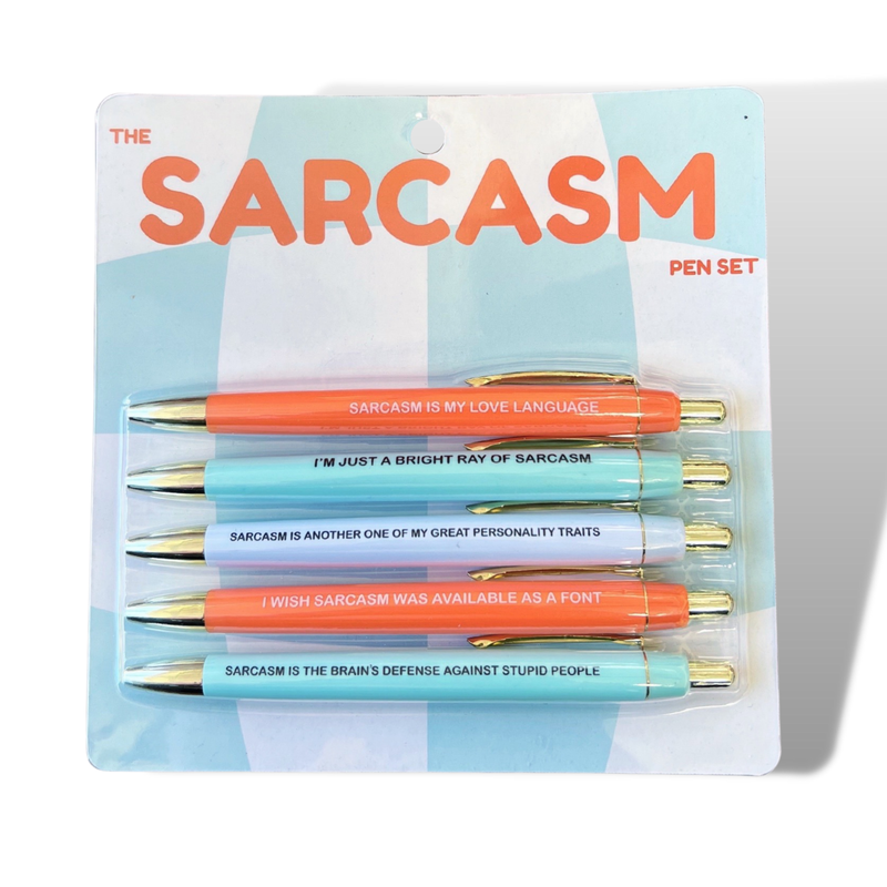 Sarcasm Pen Set  Giftable Set of 5 Funny Pens – shopIN.nyc