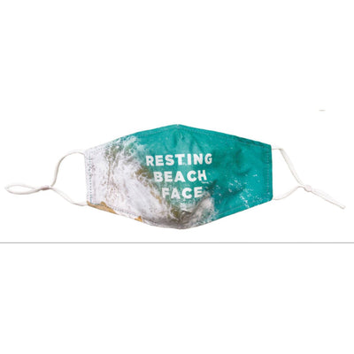 Resting Beach Face Adult Reversible Face Mask