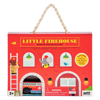 Wind Up and Go Play Set - Little Firehouse